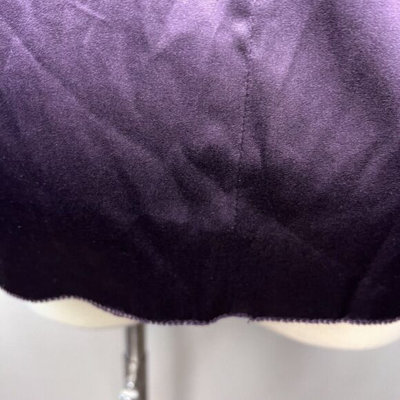 Vince Women's Silk Sleeveless Gradient Cowl Neck Blouse Purple Size M Raw Hem - Picture 5 of 9